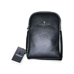 London Fog Janice Double Compartment Slingbag, Black, NWT!!